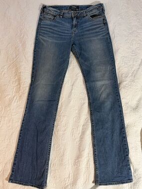 Silver Avery Slim Bootcut Jeans - extra long inseam